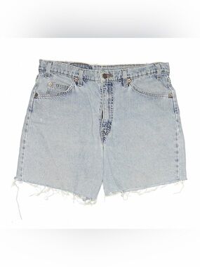 Vintage Levi's Light Blue Frayed Hem Denim Shorts